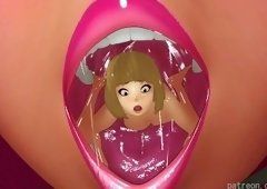 Giantess boobs vore shrunk